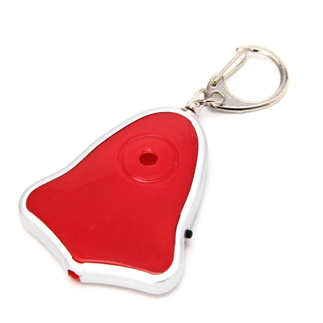LED Anti-Lost Key Finder Locator Keychain Whistle Sound Keyring Seeker