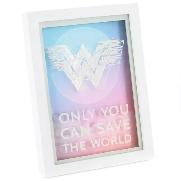 DC Comics Wonder Woman 1984 Save the World Framed Quote Sign - BRAND NEW