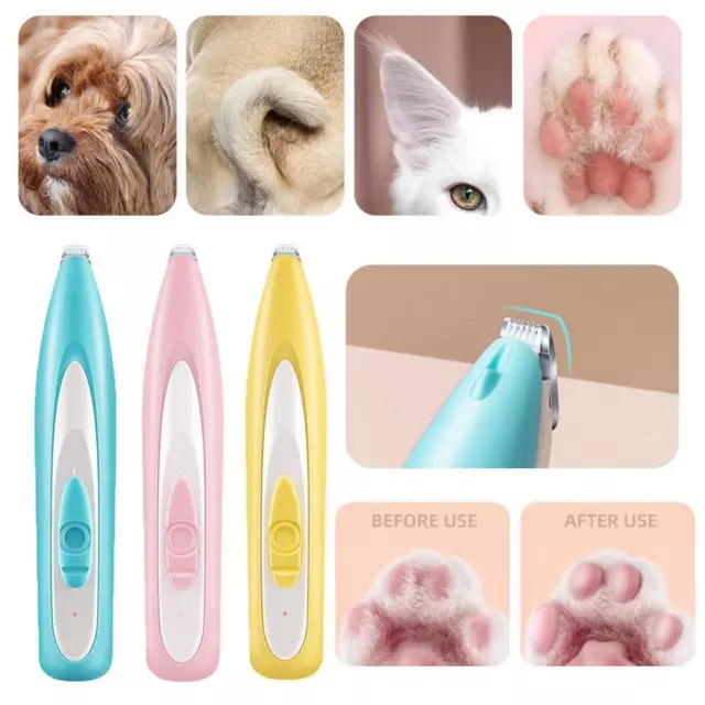 Pet Foot Shaver Dog Cat Foot Hair Trimmer Pet Paw Nail Cutter Grooming D9C0