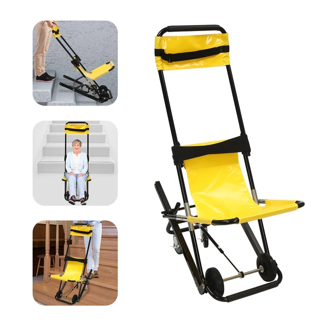 350LBS 4 WHEEL Medical Emergency Evacuation Wheelchair Stair Lifting