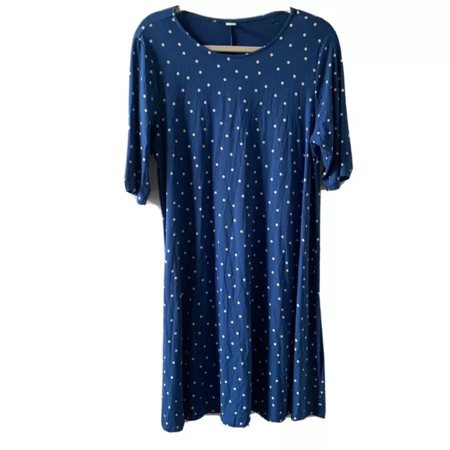 OLD NAVY DRESS Womens Large Multicolor Polka Dot Stretch A-Line $7.80 ...