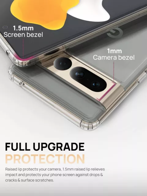 For Google Pixel 8 7a 7 6 Pro 6a Heavy Duty Shockproof  Clear Case Cover 3