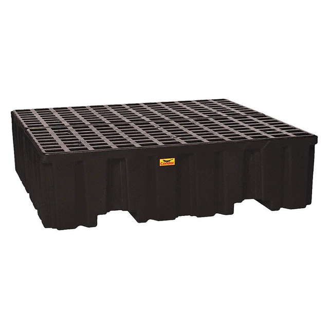 CONDOR 1640BNDC Drum Spill Containment Pallet,132 gal.