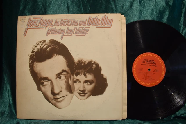 Gene Krupa His ORchestra & Anita O'Day Featuring  Roy Eldridge DBL  LP