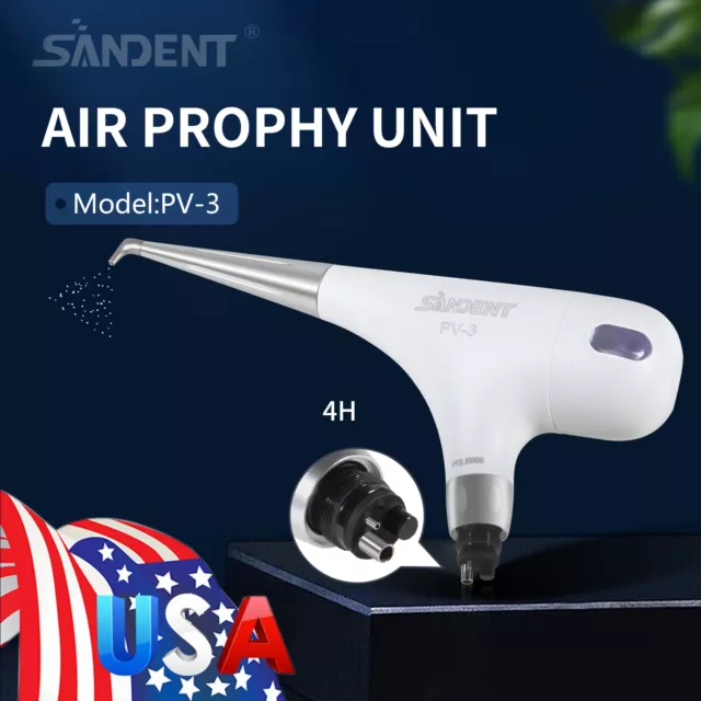 Dental Alumina Air Polisher Abrasion Microetcher Sandblaster Sandblasting Gun 4H