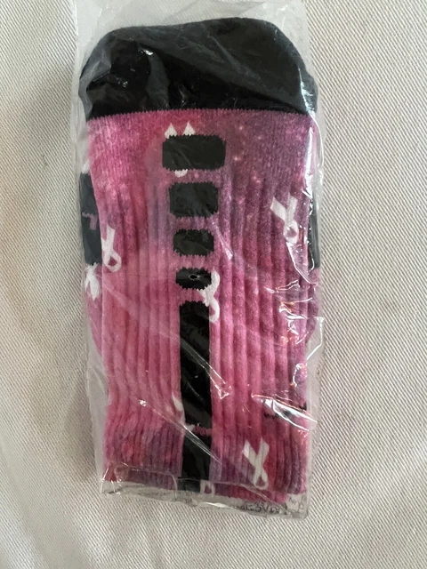 NIKE Elite Digital Ink Breast Cancer Galaxy Crew Socks S (Wmn 4-6) PINK,BLK NIKE Elite Digital Ink Breast Cancer Galaxy Crew Socks S (Wmn 4-6) PINK,BLK