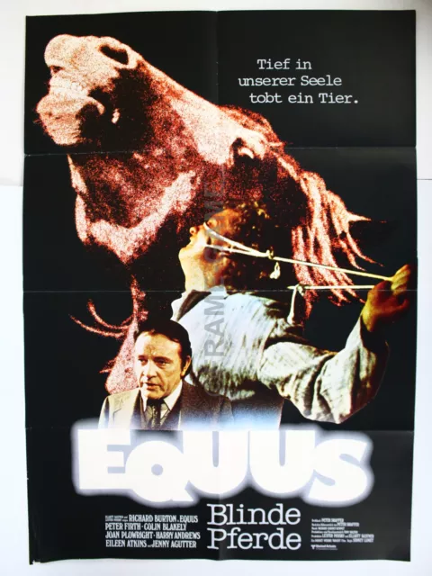 Original Filmposter Filmplakat A1 Equus Blinde Pferde Richard Burton Peter Fir