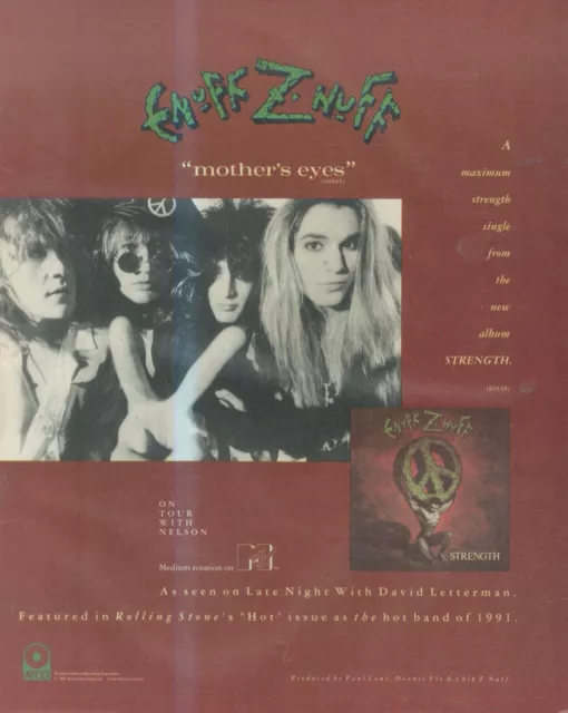 Sfbk58 Picture/Advert 13X11 Enuff : Znuff : Mother's Eyes