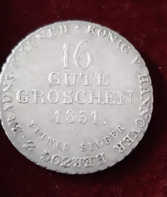 Hannover - 16 Gute Groschen 1831 - Wilhelm IV., 1830-1837