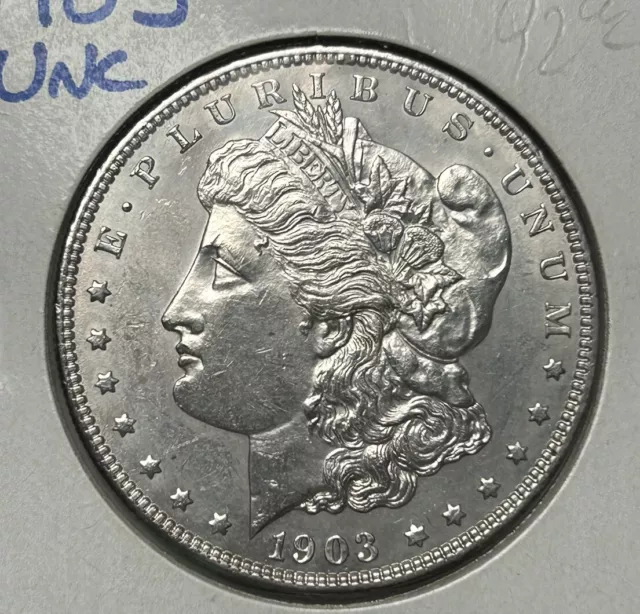 1903 P Morgan Silver Dollar High Grade Uncirculated BU Coin!