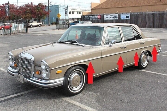 Kit De Joints En Caoutchouc Pour Mercedes W108 - 13 Pièces - Portes, Fenêtres, Coffre - Neuf
