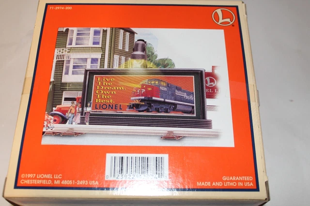Lionel 6-12974 Blinking Light Billboard Southern Pacific 410 New In Box Unused