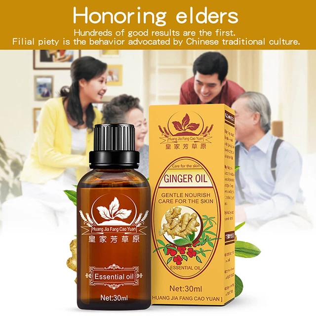 Belly Drainage Ginger Oil Therapy Plant Aroma Oil Slimming Tummy Ginger Oil 30ml