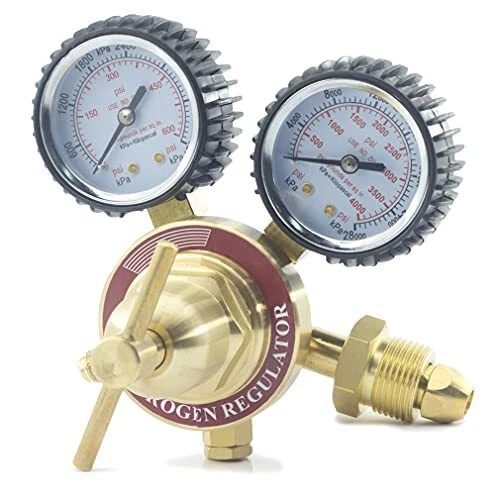 RX WELD Nitrogen Regulator with 0-600 PSI Delivery Pressure Equipment Brass I...