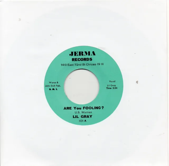 LIL GRAY   ARE YOU FOOLING?  / OUT OF NOWHERE   JERMA Re-Issue  NORTHERN SOUL