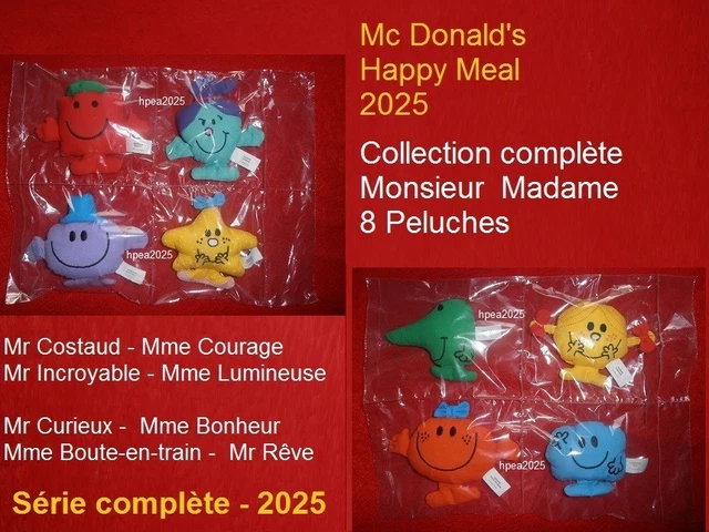 COLLECTION COMPLÈTE MONSIEUR MADAME 90 Figurines Mcdonalds Happy 167904809985