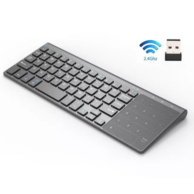 Ultra-Thin 2.4GHz Wireless Keyboard with Touchpad for Android Windows Tablet PC