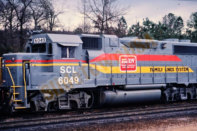 Vtg 1980 Train Slide 6049 SCL Seaboard Coast Line Railroad X3M134