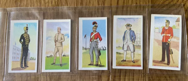 Ewbanks Ltd Cigarette Cards 1957 Full Set British Uniforms