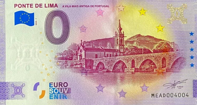 Billet 0  Euro Ponte De Lima Anniversary  Portugal   2020 Numero Divers