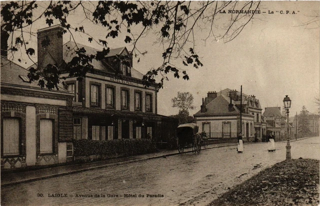 CPA AK LAIGLE - Avenue de la Gare - Hotel du Paradis (356164)