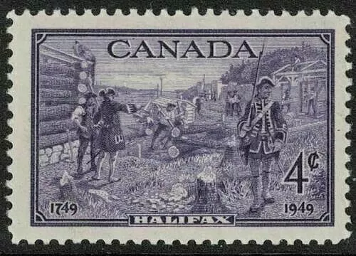 CANADA 1949 SG413 KGVI 4c. BICENTENARY OF HALIFAX, NOVA SCOTIA -  MM