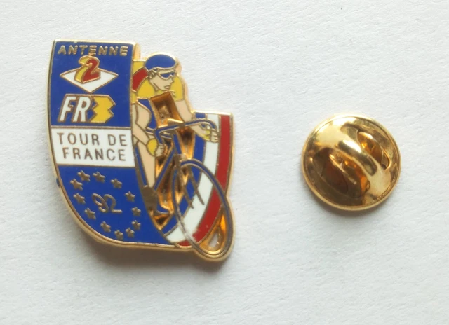Pin's Tour De France 92 – A2 FR3 Signé Decat Paris – Occasion Collection