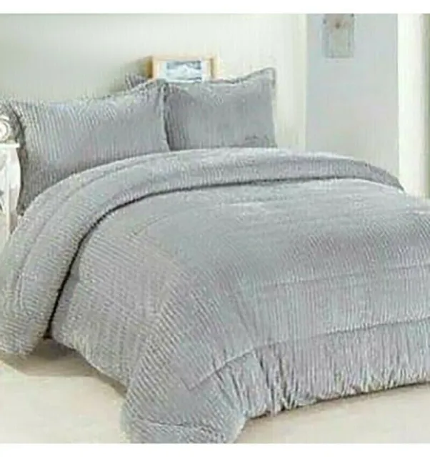 Edredón colcha manta nórdico Sherpalina marrón de cama 240x260cm