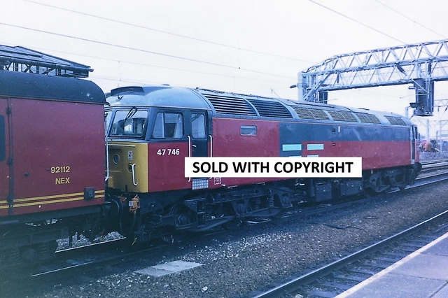 RAILWAY TRAIN Negative 35mm Loco Class 47 47746 Sold With Copyright 