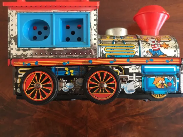 Blech Eisenbahn  24 x 9 x 14  Kanto Toys Japan tinlate Choo Choo animal train