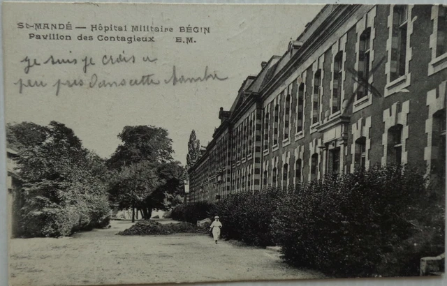 Saint Control 94 CPA Hospital Military Begin Pavilion Of Contagious Fine 1926