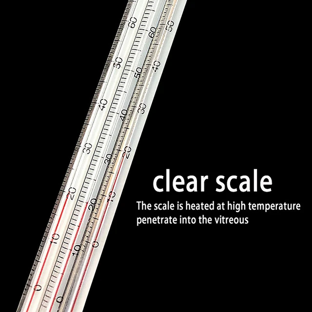 Glass Thermometer Home Brew Laboratory Red Water Thermometer For Lab School Ts