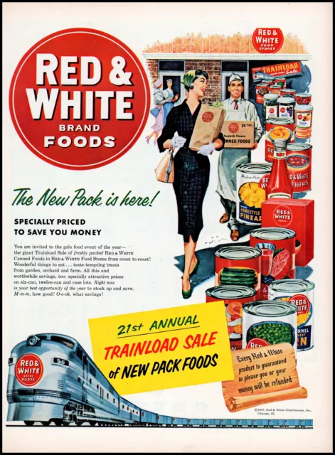 https://www.picclickimg.com/VLAAAOSwd~Jkm0T3/1955-Red-White-Food-Stores-lady-shopper.webp