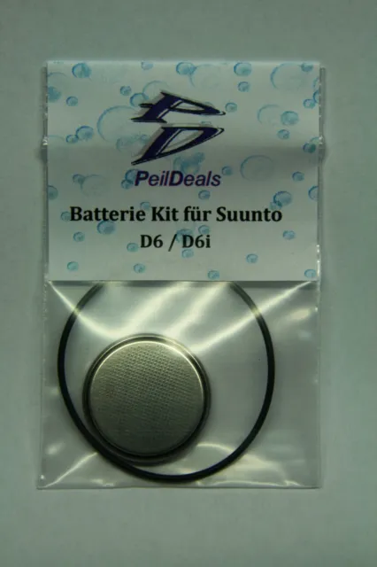 Batterie - Kit Set für Tauchcomputer SUUNTO D6 / D6i