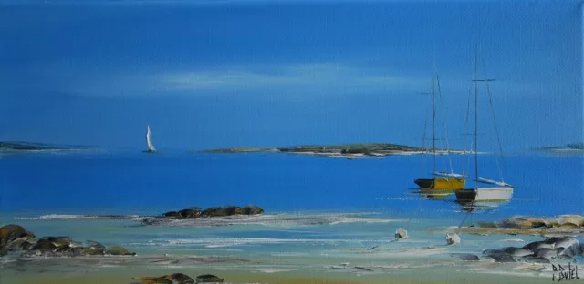 "Bretagne n°2404"+ Huile sur Toile signée BUTEL