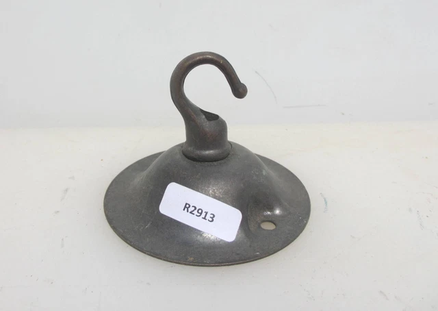 Vintage Brass Ceiling Light Holder Hook Hanger Bracket Rose Old Lantern Antique
