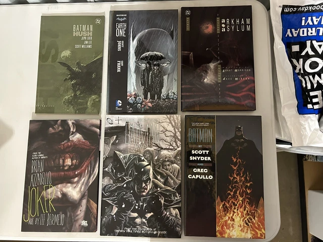Batman TPB & HC Assorted Graphic Novels Hardcovers Joker ++ Lot of 6 DC