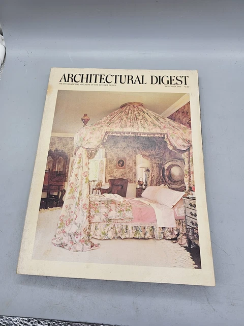 ARCHITECTURAL DIGEST ISSUE Nov 1979 Fine Interior Design Mr & Mrs ...