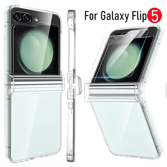 HandyHülle Für Samsung Galaxy Z Flip5 Flip4 Flip3 Stoßfest Hart Klar Case Schutz