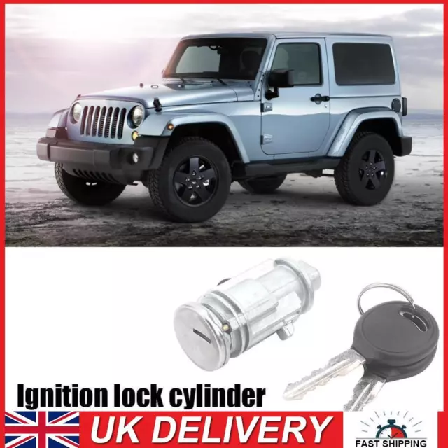 Ignition Lock Cylinder with 2 Keys 5003843AB for Chrysler Dodge Jeep Cherokee