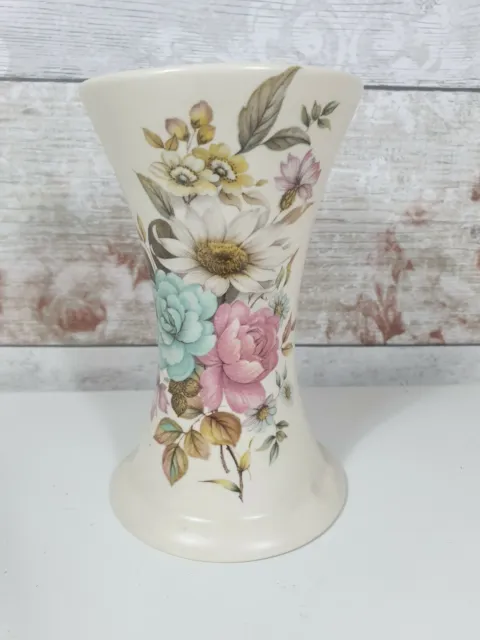 Vintage Purbeck Pottery Poole Floral Vase Dorset