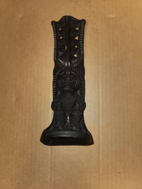 Co Co Joes Hawaii Black Hand Carved Lono Tiki God Of Prosperity 8" Vintage 1980