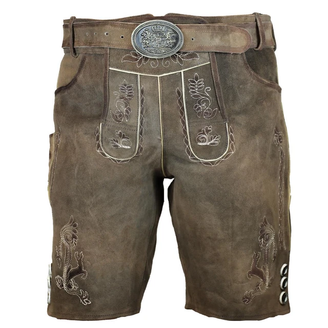 PAULGOS Damen Trachten Lederhose + Träger, Echtes  Produktbild-Vorschau 2