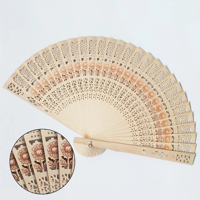 Ventilador Plegable Alta Calidad 1 Pieza Handátiles De Baile Estilo Vintage