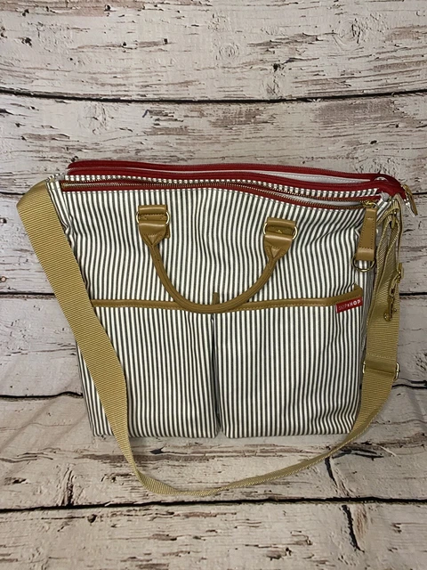 Skip Hop Duo Special Edition Luxe Diaper Bag In French Stripe With Changing Pad