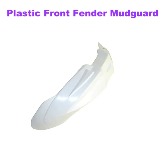 White Plastic Front Fender Mudguard For Honda Yamaha Suzuki Kawasaki Motorcycle
