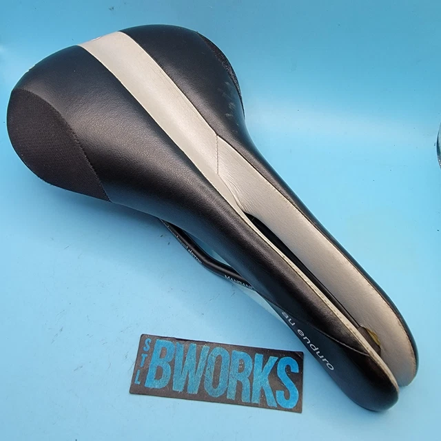 KOOBI PRS ALPHA Leather Split Bike Saddle Seat Ti Alloy Italy Tri