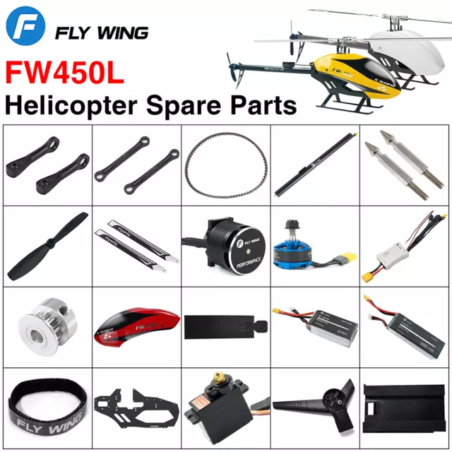Flywing FW450L RC Helicopter Parts Battery Motor ESC Servo Main Shaft Gear Rotor