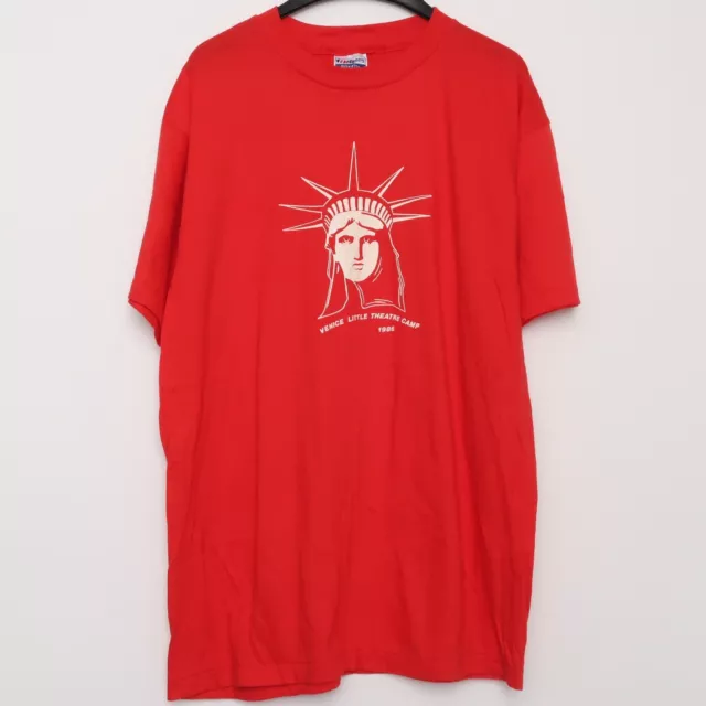 VINTAGE 80S NEW York City Statue Of Liberty NYC T Shirt L Single Stitch ...
