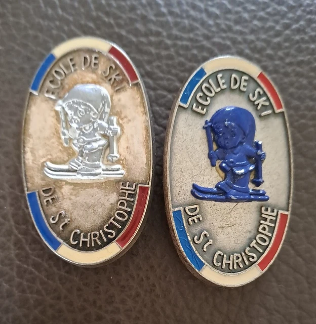 Insigne broche ski esf école  brevet